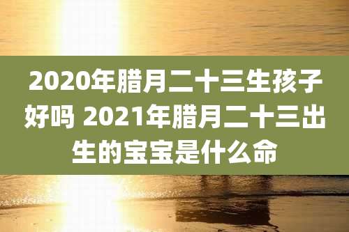 2020年腊月二十三生孩子好吗 2021年腊月二十三出生的宝宝是什么命