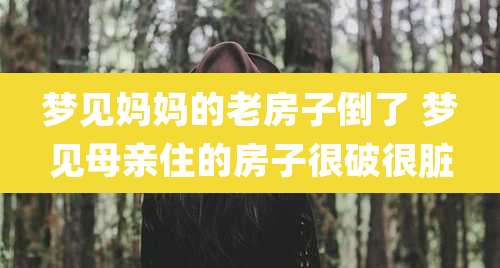 梦见妈妈的老房子倒了 梦见母亲住的房子很破很脏