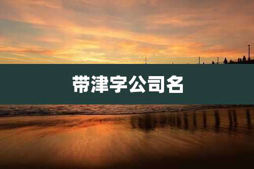 带津字公司名