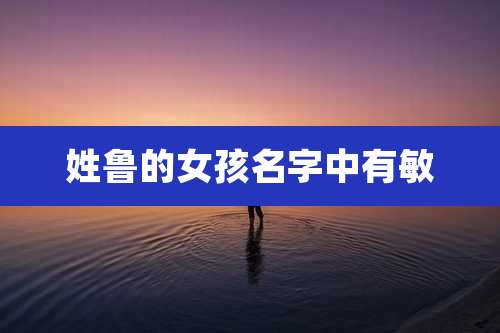 姓鲁的女孩名字中有敏