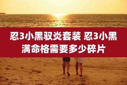 忍3小黑驭炎套装 忍3小黑满命格需要多少碎片