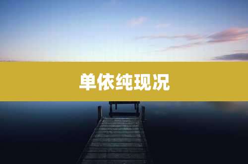 单依纯现况