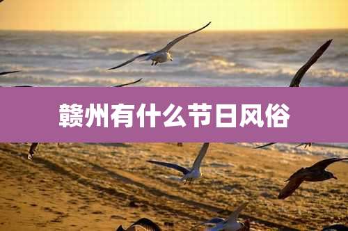 赣州有什么节日风俗