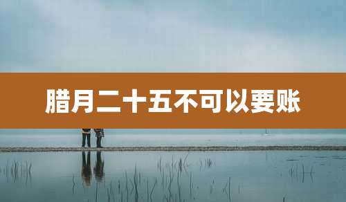 腊月二十五不可以要账