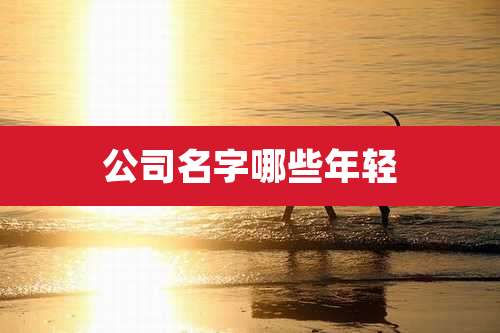 公司名字哪些年轻
