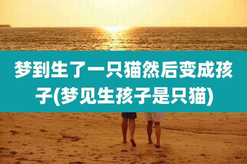 梦到生了一只猫然后变成孩子(梦见生孩子是只猫)