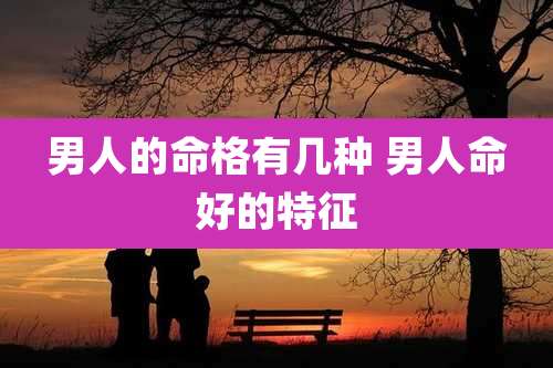 男人的命格有几种 男人命好的特征
