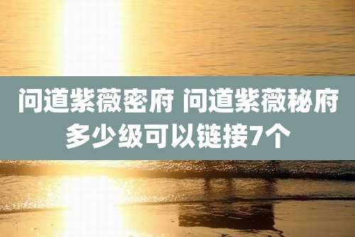 问道紫薇密府 问道紫薇秘府多少级可以链接7个