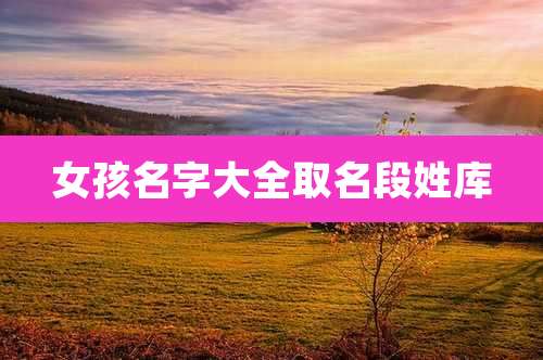 女孩名字大全取名段姓库