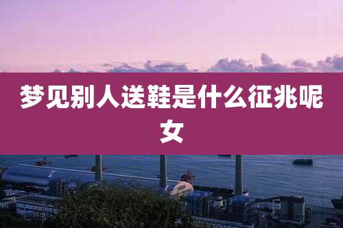 梦见别人送鞋是什么征兆呢女