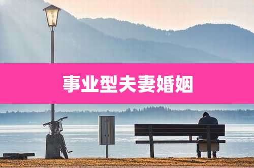 事业型夫妻婚姻