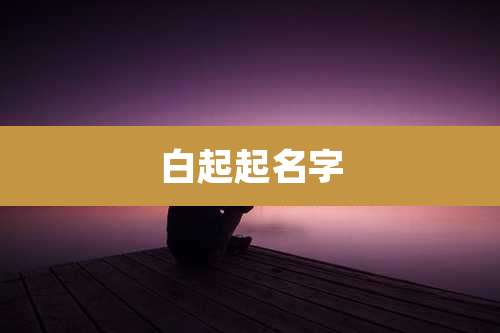 白起起名字