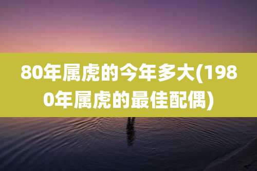 80年属虎的今年多大(1980年属虎的最佳配偶)