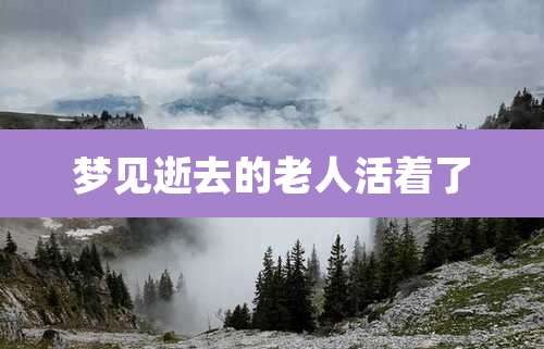 梦见逝去的老人活着了