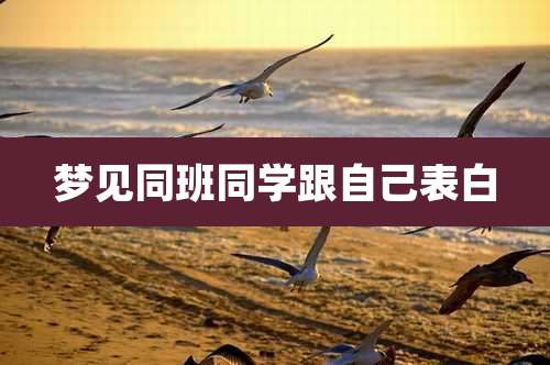 梦见同班同学跟自己表白