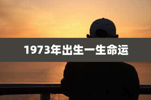 1973年出生一生命运