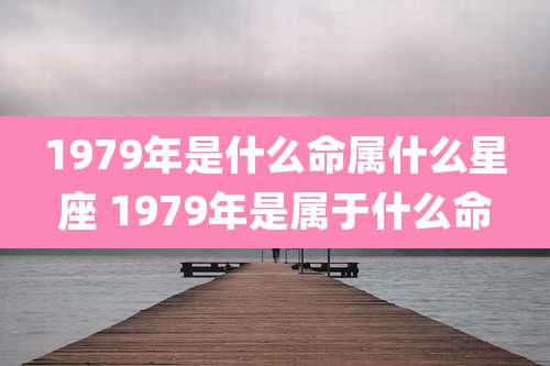 1979年是什么命属什么星座 1979年是属于什么命