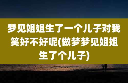 梦见姐姐生了一个儿子对我笑好不好呢(做梦梦见姐姐生了个儿子)