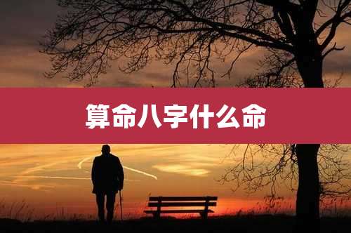 算命八字什么命