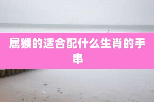 属猴的适合配什么生肖的手串