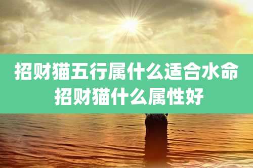 招财猫五行属什么适合水命 招财猫什么属性好