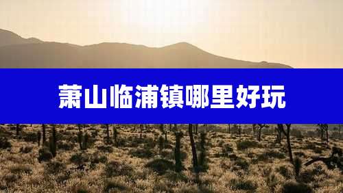 萧山临浦镇哪里好玩