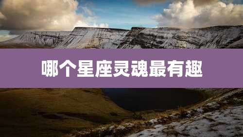 哪个星座灵魂最有趣