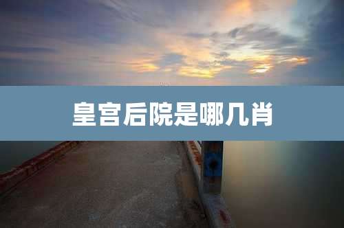 皇宫后院是哪几肖