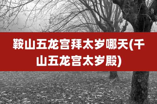 鞍山五龙宫拜太岁哪天(千山五龙宫太岁殿)