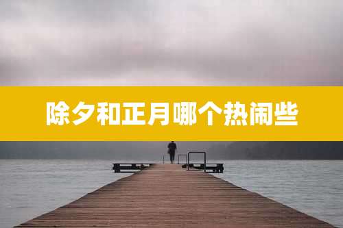 除夕和正月哪个热闹些