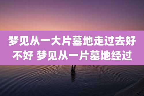 梦见从一大片墓地走过去好不好 梦见从一片墓地经过