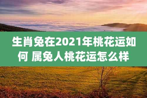 生肖兔在2021年桃花运如何 属兔人桃花运怎么样