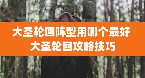 大圣轮回阵型用哪个最好 大圣轮回攻略技巧