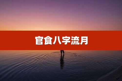官食八字流月