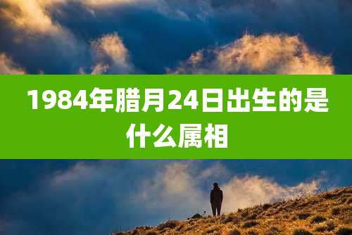 1984年腊月24日出生的是什么属相