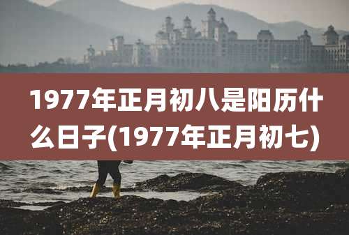 1977年正月初八是阳历什么日子(1977年正月初七)