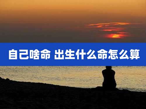 自己啥命 出生什么命怎么算