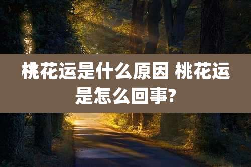 桃花运是什么原因 桃花运是怎么回事?