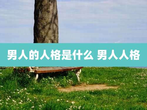 男人的人格是什么 男人人格
