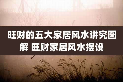 旺财的五大家居风水讲究图解 旺财家居风水摆设