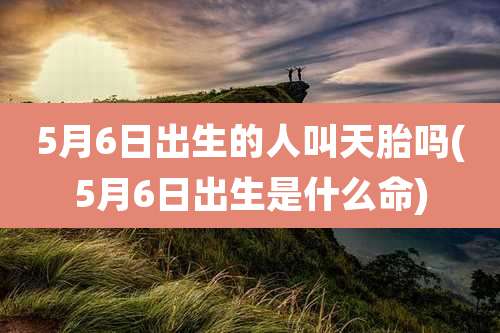 5月6日出生的人叫天胎吗(5月6日出生是什么命)