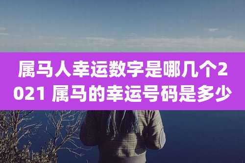属马人幸运数字是哪几个2021 属马的幸运号码是多少