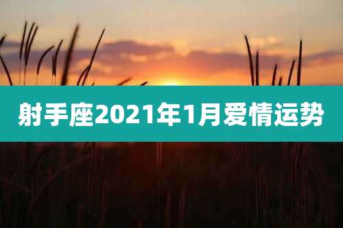 射手座2021年1月爱情运势