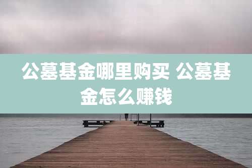 公墓基金哪里购买 公墓基金怎么赚钱