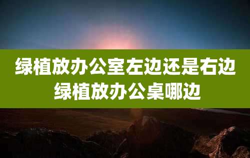 绿植放办公室左边还是右边 绿植放办公桌哪边