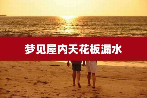 梦见屋内天花板漏水