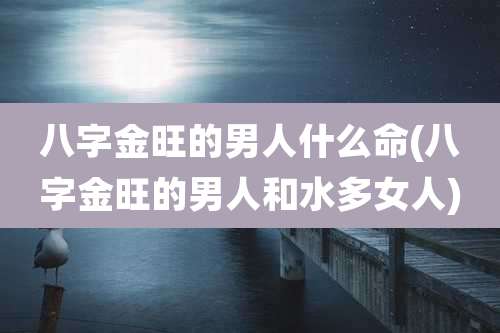 八字金旺的男人什么命(八字金旺的男人和水多女人)