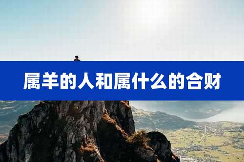 属羊的人和属什么的合财