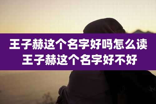 王子赫这个名字好吗怎么读 王子赫这个名字好不好