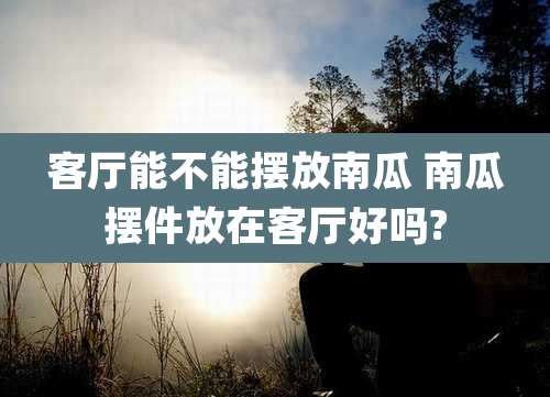 客厅能不能摆放南瓜 南瓜摆件放在客厅好吗?